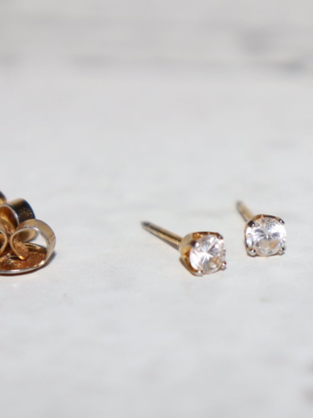 ✨ Gold‑Tone CZ Post Earrings ✨
